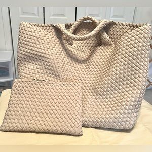 Naghedi Ecru St Barths Large Tote